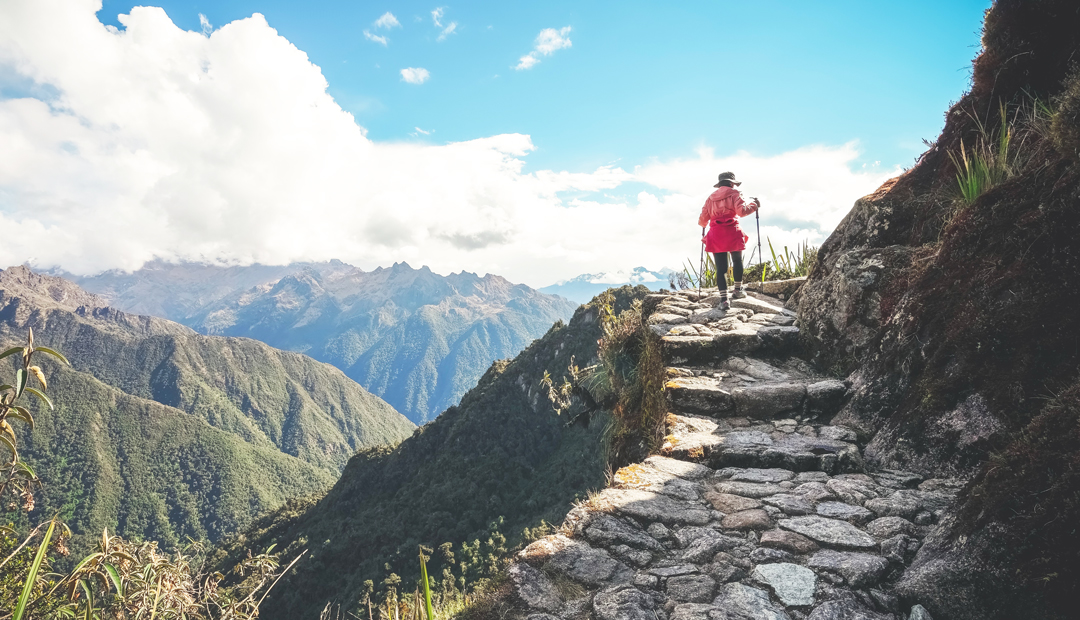 Tourist in the Inca Trail